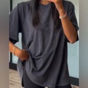 Tallish washed out oversized tee